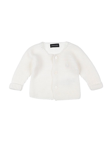 MONNALISA Cardigan Ivory 100% Cotton