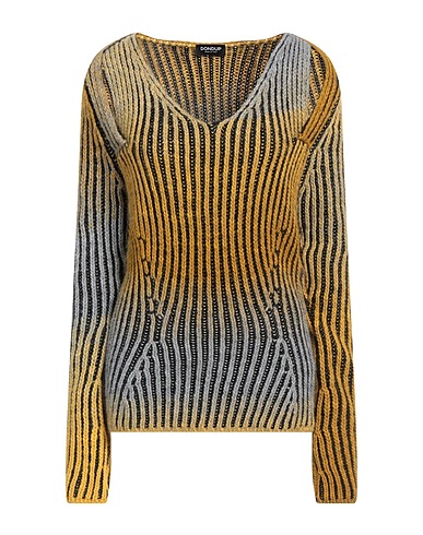 DONDUP Sweater Mustard 61% Acrylic, 33% Wool, 6% Alpaca wool