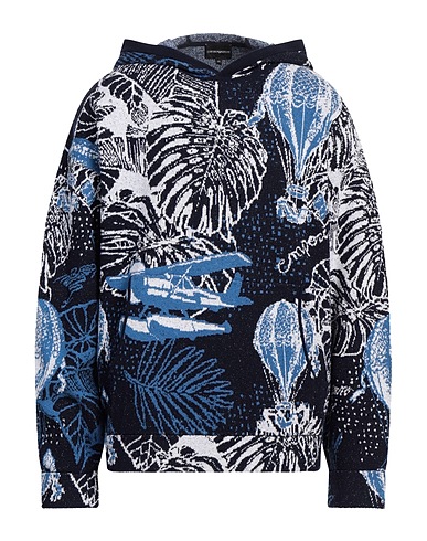 EMPORIO ARMANI Sweater Navy 85% Cotton, 15% Polyamide