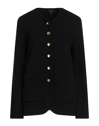 RAG & BONE Cardigan Black 53% Merino Wool, 28% Recycled nylon, 18% Organic cotton, 1% Elastane