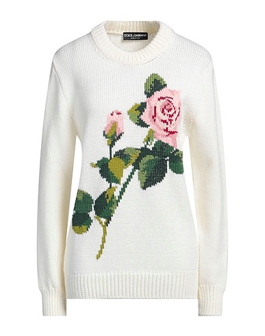 DOLCE&GABBANA Sweater Ivory 95% Wool, 3% Viscose, 2% Polyester