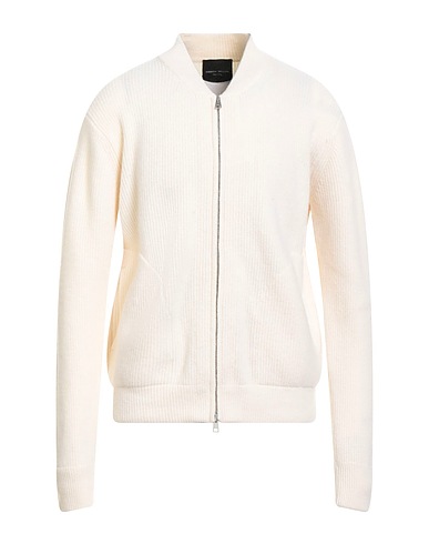ROBERTO COLLINA Cardigan Ivory 100% Merino Wool