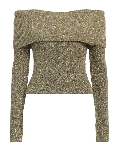 GANNI Jumper Gold 38% Wool, 34% Metallic fiber, 25% Polyester, 3% Nylon
