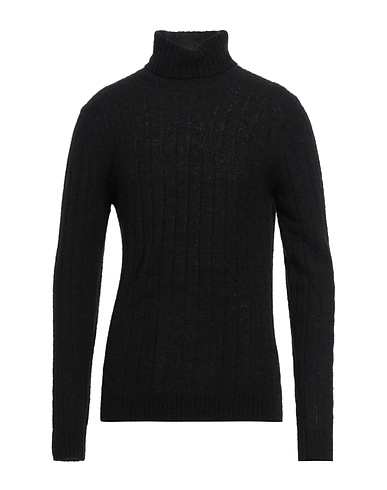 IRISH CRONE Rollkragenpullover Schwarz 50% Alpakawolle, 30% Polyamid, 20% Wolle