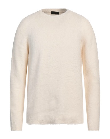 ROBERTO COLLINA Pullover Bianco 80% Cotone, 16% Nylon, 4% Elastan