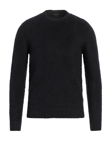 ROBERTO COLLINA Jumper Black 80% Cotton, 16% Nylon, 4% Elastane