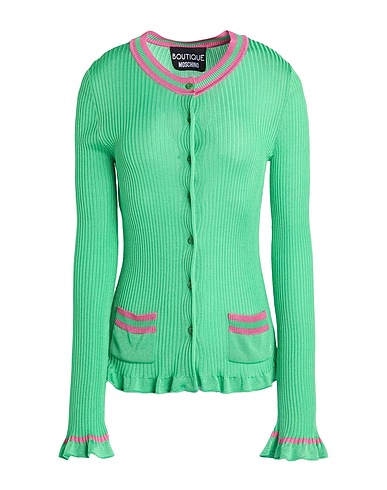BOUTIQUE MOSCHINO Cardigan Green 100% Vinyon