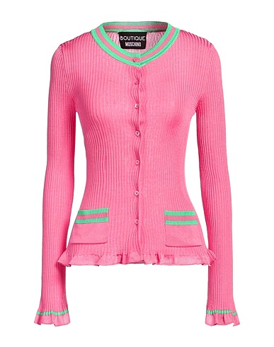BOUTIQUE MOSCHINO Cardigan Pink 100% Vinyon