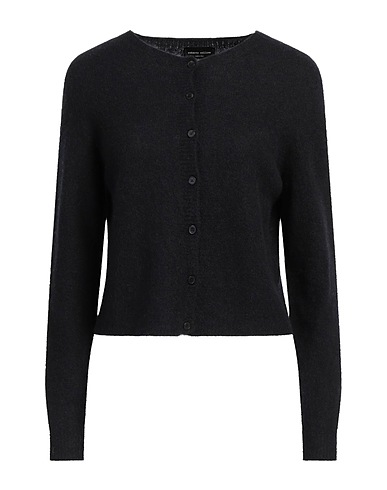 ROBERTO COLLINA Cardigan Black 71% Cashmere, 19% Silk, 10% Polyester
