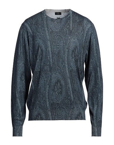 ETRO Sweater Slate blue 55% Silk, 45% Cashmere
