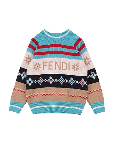 FENDI Sweater KIDS Sky blue 100% Wool