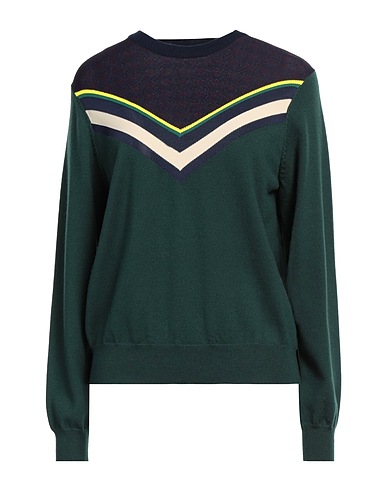 TORY SPORT Pullover Verde 100% Lana Merino, Viscosa, Altre Fibre
