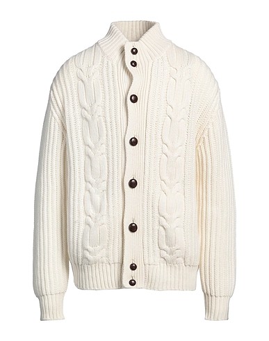 MALO Cardigan White 100% Cashmere