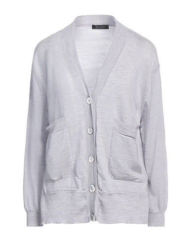 ARAGONA Cardigan Grigio chiaro 100% Lana Merino