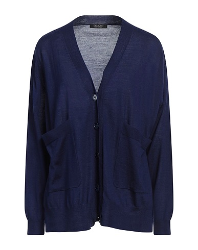 ARAGONA Cardigan Midnight blue 100% Merino Wool