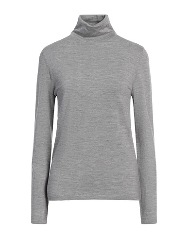 ALICE + OLIVIA Polo neck Light grey 79% Wool, 18% Nylon, 3% Elastane
