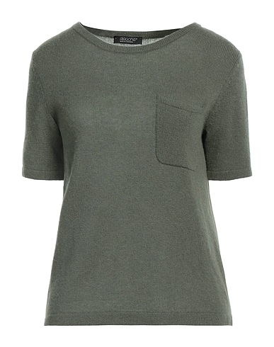 ARAGONA Cashmere jumper Military green 100% Cashmere