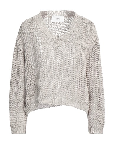 SOLOTRE Sweater GRIGIO CHIARO 85% Cotton, 15% Silk