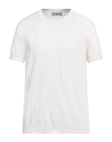 BIKKEMBERGS Jumper Ivory 100% Cotton