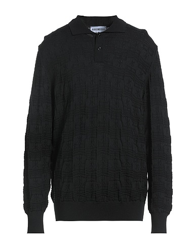 BIKKEMBERGS Jumper Black 100% Wool
