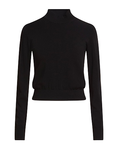 ROBERTO COLLINA Водолазка Чёрный 83% Вискоза, 17% Полиэстер