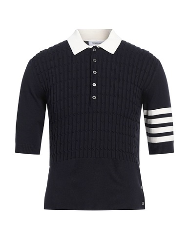 THOM BROWNE Pullover BLU NOTTE 100% Baumwolle