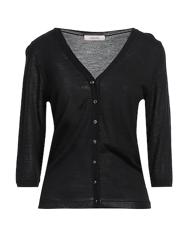 DOROTHEE SCHUMACHER Cardigan Black 52% Virgin Wool, 48% Cotton, Wool, Polyamide, Elastane