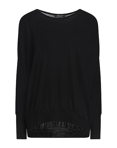 ARAGONA Jumper Black 100% Merino Wool