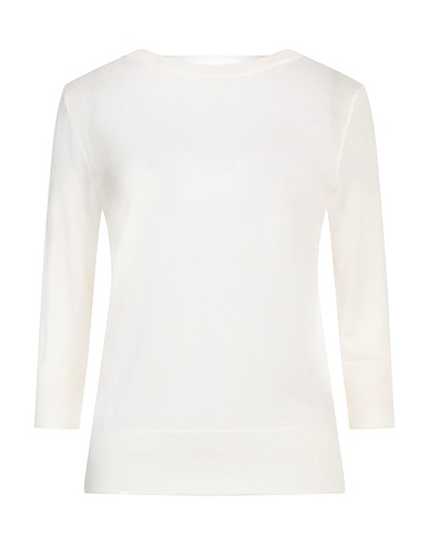 ARAGONA Jumper Ivory 100% Merino Wool