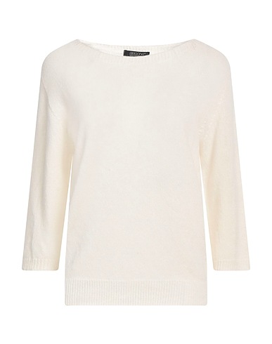 ARAGONA Cashmere jumper Ivory 100% Cashmere