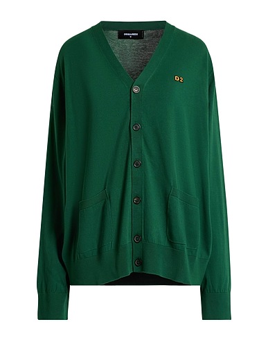 DSQUARED2 Cardigan Emerald green 100% Cotton