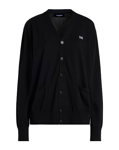 DSQUARED2 Cardigan Nero 100% Cotone