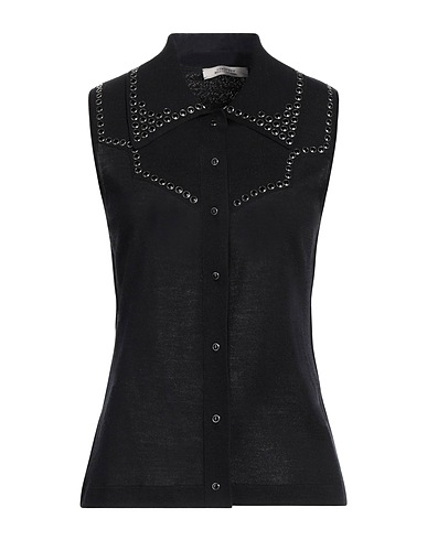 DOROTHEE SCHUMACHER Camicie Nero 52% Lana Vergine, 48% Cotone, Lana, Poliammide, Elastan