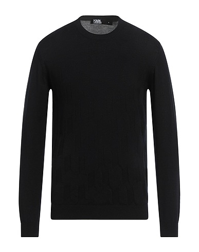 KARL LAGERFELD プルオーバー ブラック ウール 100%