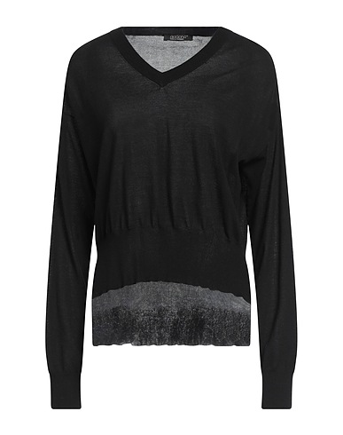 ARAGONA Pullover Nero 100% Cotone
