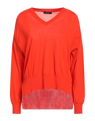 ARAGONA Pullover Rosso pomodoro 100% Cotone