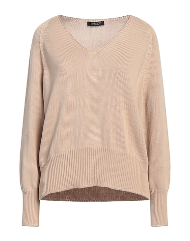 ARAGONA Sweater Beige 100% Cotton