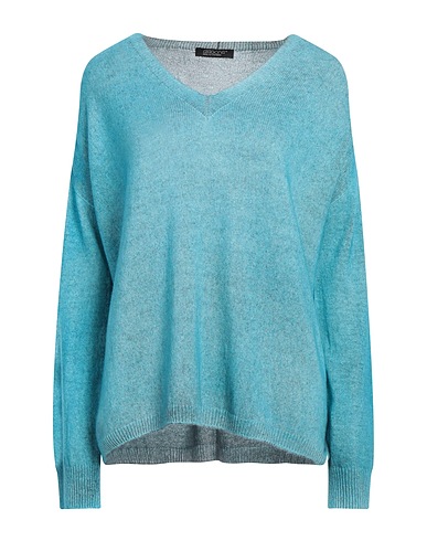 ARAGONA Cashmere jumper Turquoise 100% Cashmere