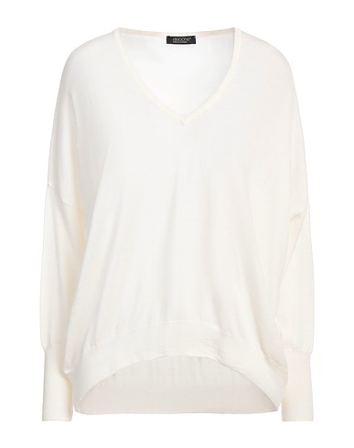 ARAGONA Sweater Ivory 100% Merino Wool