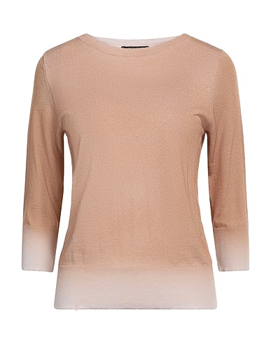 ARAGONA Sweater Camel 100% Merino Wool