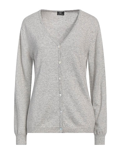 TANGRAM Cardigan Light grey 40% Wool, 30% Viscose, 20% Cashmere, 10% Nylon