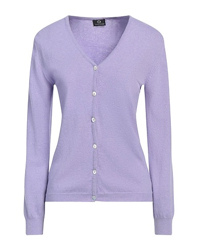 TANGRAM Cardigan Lilla 40% Lana, 30% Viscosa, 20% Cachemire, 10% Nylon