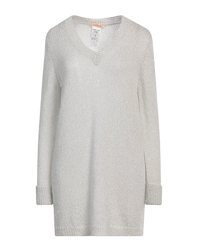 PENNYBLACK Short dress Light grey 55% Polyester, 17% Acrylic, 14% Mohair wool, 14% Polyamide
