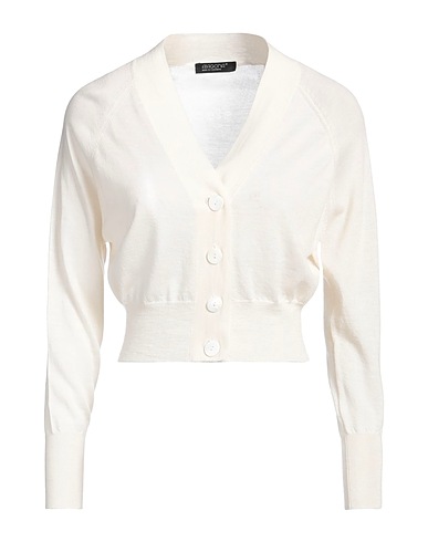ARAGONA Cardigan Ivory 100% Cashmere