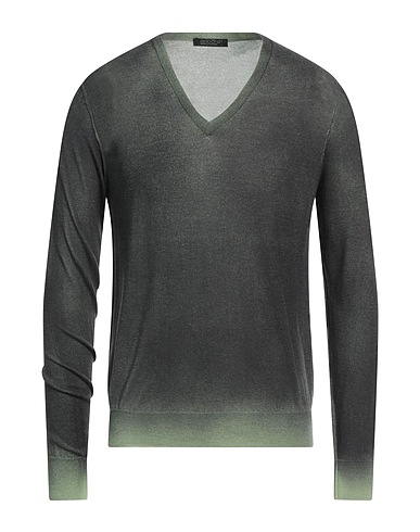 ARAGONA Jumper Dark green 100% Merino Wool