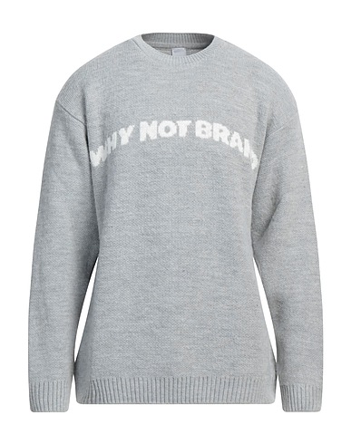 WHY NOT BRAND Pullover Grau 70% Modal, 30% Wolle