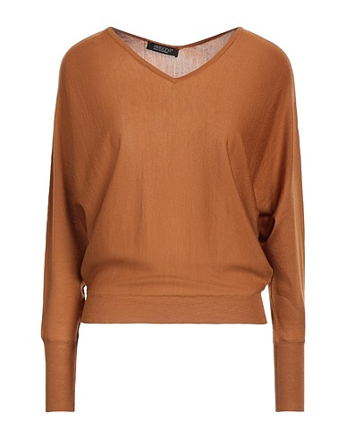 ARAGONA Pullover Cammello 100% Lana Merino