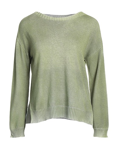 ARAGONA Sweater Military green 100% Cotton