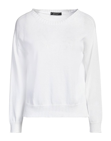 ARAGONA Sweater White 100% Cotton