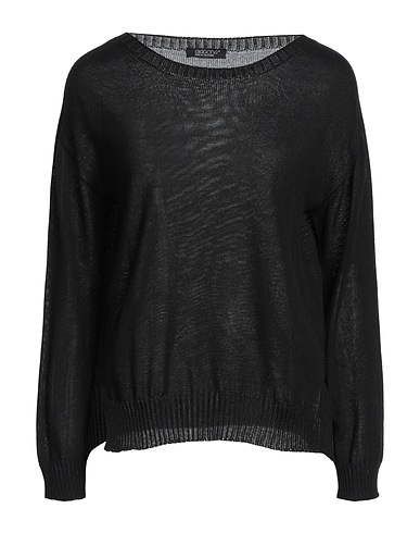 ARAGONA Sweater Black 100% Cotton